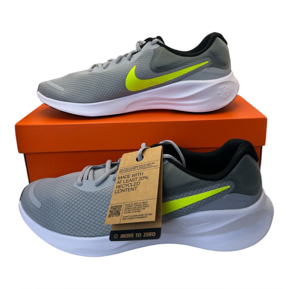 Nike Men's Revolution 7 Running Wolf Gray Sneaker, Size 11.5‎